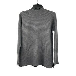 Vila Milano Womens Knit Pullover Sweater Mock Neck Gray Size Medium New